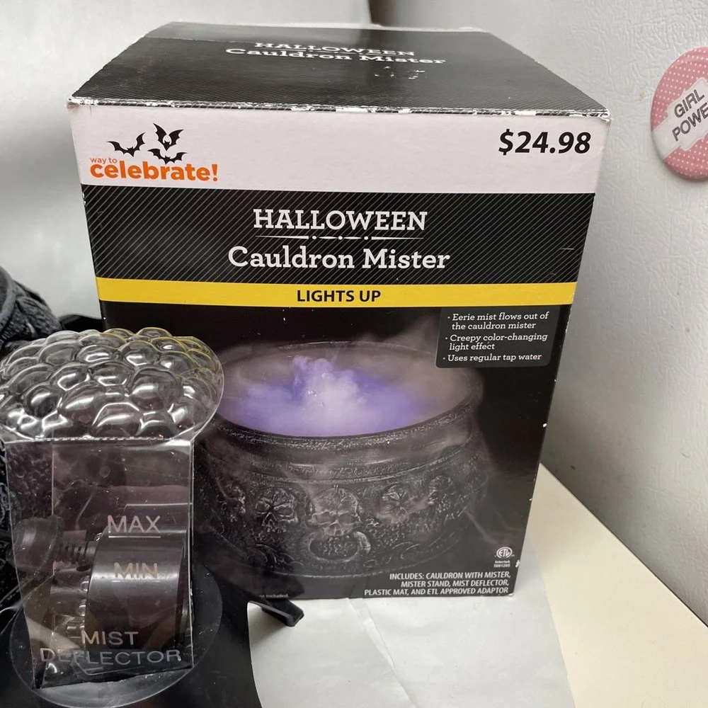 Halloween Light-Up Cauldron Mister  by Way to Celebrate